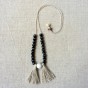 NECKLACE BLACK PEARL / PENDENTIF PERLES NOIR en Guadeloupe